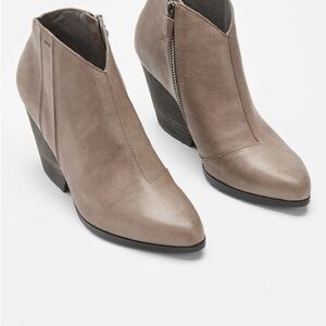 Eileen Fisher Rustic Taupe Ankle Booties NEW